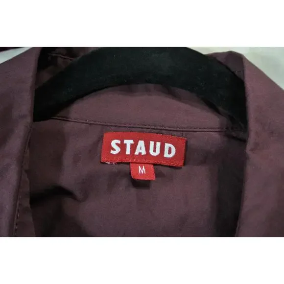 NEW, STAUD CINDY DRESS MERLOT in Merlot SIZE M #MD1427 - Picture 8 of 10